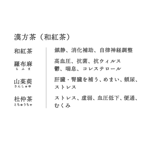 和漢和紅茶ティーバッグ 12個入り